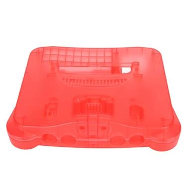 Imagem de Acouto Capa de Console de Videogame retrô Translúcida Ciano N64 Com Acessórios - Capa Protetora Profissional para Regiões (Vermelho claro translúcido)