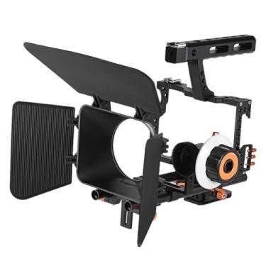 Imagem de Kit de Rig Câmera Liga C500 para Filmagem com Matte Box Follow Focus Manípulo Vara 15mm Compatível GH4 A7S A7 A7R A7RII A7SII Mirrorless ILDC