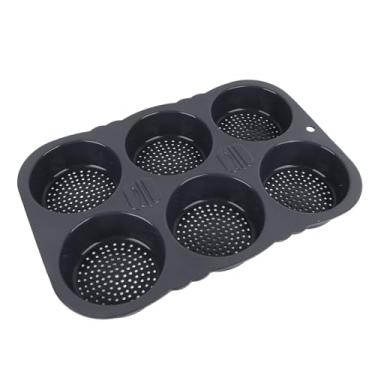Imagem de Generic "Molde de Pão de Silicone Dobrável Com 6 Cavidades para Pão de hambúrguer","Molde de Cozimento Reutilizável Durável para cozinha",Ampla Faixa de Resistência Ao Calor, para Freezers,