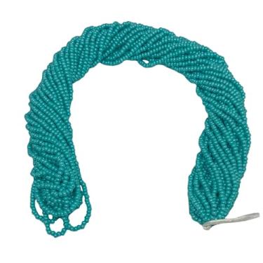 Imagem de Grânulos de vidro 11/0 checos - 12 fios de novelos, total de 10 cores (turquesa)