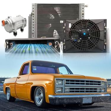 Imagem de Refrigeração rápida universal de 10K BTU, sistema de kit A/C de 12 volts, ar condicionado sob o painel de 12 V, unidade elétrica de 12 V CC Underdash AC 10.000 BTU de baixo ruído para trailer