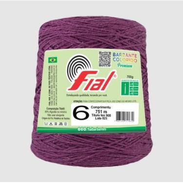 Imagem de Kit 6 Barbantes Fial Nº6 700 Gramas, 82 Beterraba