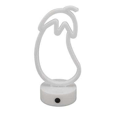 Imagem de Cryfokt Sinal de Néon de Berinjela Vibrante Led Casa Decoração de Néon para Quarto, Sala de Estar, Barra 10 "abs Luz Verde