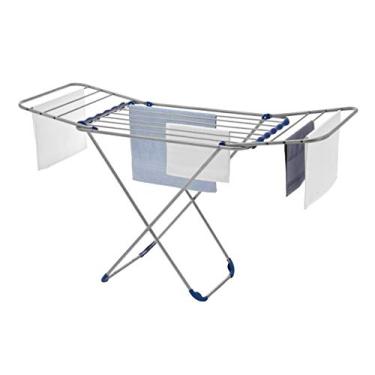 Imagem de Varal de Chão em Alumínio Ubatuba com Abas, Cor Natural, Maxeb.