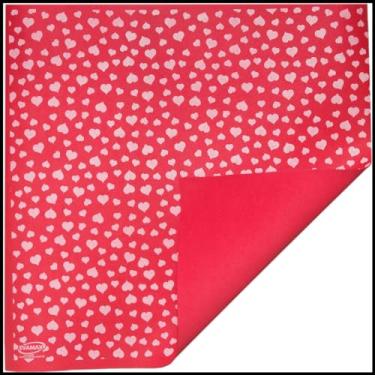 Imagem de Placa Em Eva, Evamax, Estampado, 47X40Cm, Vermelho com Coracao Branco, 1,6Mm, Pacote com 5 Unidades