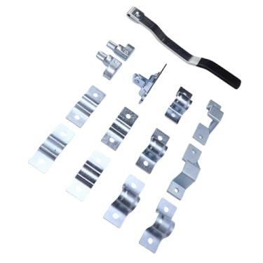 Imagem de aqxreight Kit de Ação de Câmera Trava de Ação de Câmera de Porta de Trailer de Metal para Porta de Contêiner de Trailer Kit de Trava Retentor de Ferrolho à Prova de Ferrugem L de de de de de de de