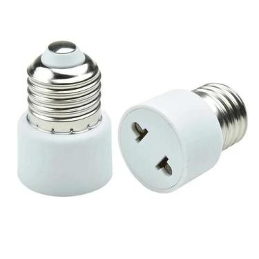 Imagem de Adaptador De Soquete De Lâmpada E27 Branco Para Luminárias Dos EUA E U