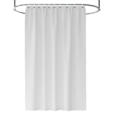 Imagem de 10 Cortinas De Box Reforçada Para Hotel, Pousada Pvc Branca - Idealiza