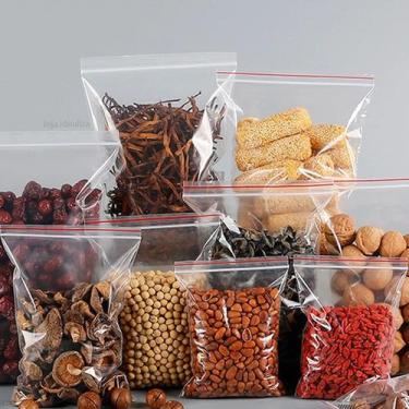Imagem de 50 Saco Hermético Fecha Fácil Ziplock Freezer Multiuso N5 PP - Idealiz