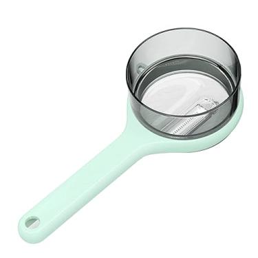 Imagem de ZJchao Descascador de Armazenamento Com Recipiente Descascador Multifuncional de Frutas Vegetais para Cozinha Doméstica Lâminas Compactas Portáteis para Viagens, Acampamento, Metal (Verde claro)