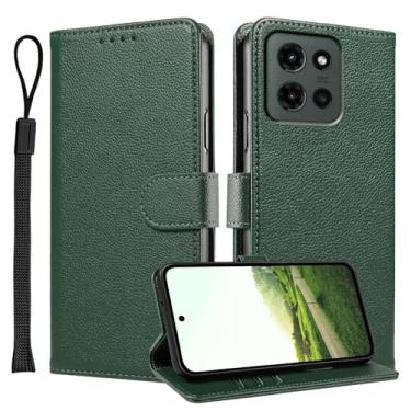 Imagem de JanCalm Capa carteira para Moto G 2025/2026, capa para Moto G Play 2026, bloqueio RFID, porta-cartões/compartimentos para dinheiro, fecho magnético, protetor de telefone de couro, suporte de capa flip