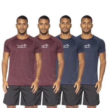 Imagem de Kit 4 Camisetas Fluid Move Dry Alpha Co Masculina-Masculino