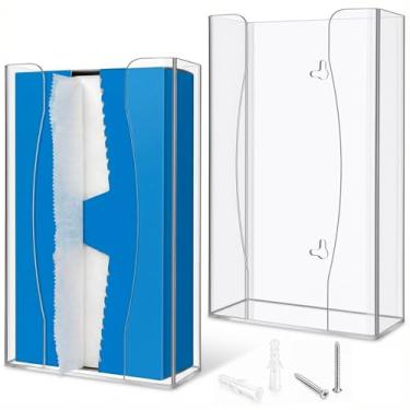 Imagem de Fiwochic Dispensador de papel de cera acrílica 26 x 16 x 7 cm, furos de bloqueio bidirecionais, montado na parede ou colocado em uma mesa para restaurante de cozinha familiar