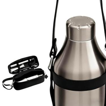 Imagem de Lexenic Conjunto De Coqueteleira Portátil, Kit Martini Com Isolamento A Vácuo Aço Inoxidável Premium, Barman, Presente Para Praia, Piscina, Pós-Academia, Jantares, Festas, Casamentos, Atividades Ao