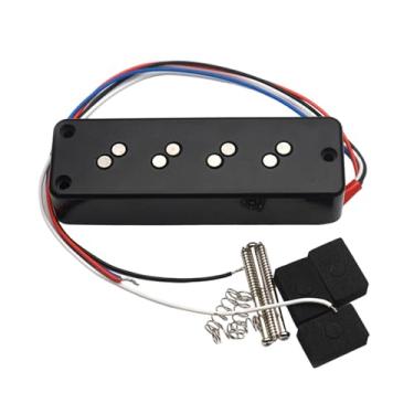 Imagem de Dynwave Captador de bobina dupla para baixo de 4 cordas, captador humbucker silencioso, fácil de instalar, peça para guitarra elétrica para palco, estúdio e, Pescoço