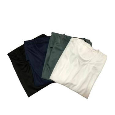 Imagem de Kit 4 Camisetas Manga Longa Dryfit Esportiva Academia - SWG, P