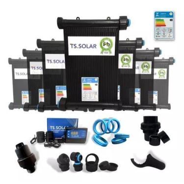 Imagem de Kit 20 Placas 3mt Aquecedor Solar Piscinas Ts Solar Rosca 