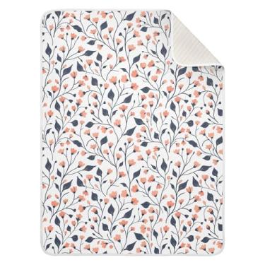 Imagem de Wassud Cobertor de bebê floral retrô para meninos e meninas, cobertor de bebê para recém-nascidos, essencial para recém-nascidos, cobertores macios 76 x 101 cm
