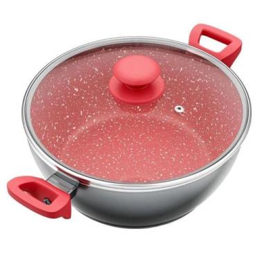 Imagem de Panela Philco PPN24A Revestimento Redstone 4,6L Com Tampa De Vidro