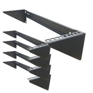 Imagem de JINGCHENGMEI Suporte vertical de painel de remendo de parede 3U - Rack de rede de aço para rede de 48 cm, servidor e equipamento de dados (5)