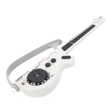 Imagem de Fockety Guitarra infantil, instrumento inteligente dobrável sem cordas, brinquedo musical educativo com toca-discos DJ luzes LED, guitarra elétrica Bluetooth para crianças acima 3 anos (Cinza)