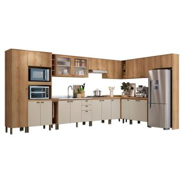Imagem de Cozinha Modulada Finesse Composição 5 Capuccino Off White - Thb