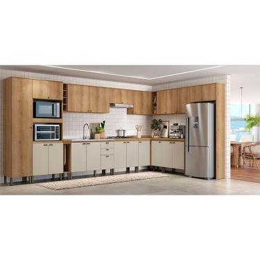Imagem de Cozinha Modulada Finesse Ambiente Composição 3 Capuccino Off White - Thb