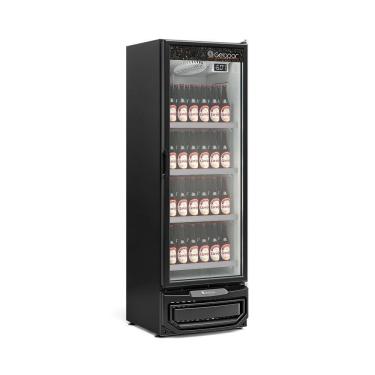 Imagem de Expositor de Bebidas Vertical 1 Porta GCBC45 Preto Gelopar 220V