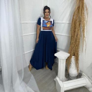 Imagem de Vestido de Dança Coreografia Plus Size SARÇA ARDENTE Moda Evangélica, 