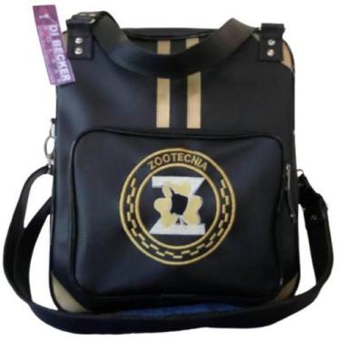 Imagem de Bolsa Feminina Preta Personalizada Zootecnia - Di Becker Bolsas