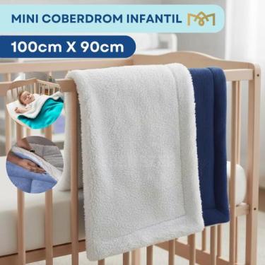 Imagem de Manta Coberdrom Bebê Extra Macia Carneirinho 1,00x90cm Com Interior Sh