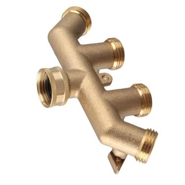 Imagem de Splitter de Mangueira de 4 Vias, NPT 3/4 Mangueira Jardim Splitter Vias água