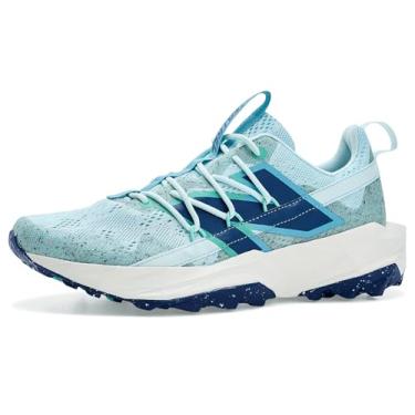 Imagem de New Balance Tênis de corrida feminino Dynasoft Tektrel V1 Trail, Azul brilhante/Deep End, 10 Wide