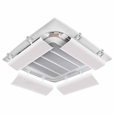 Imagem de Defletor de ventilação CA multiângulo para ar condicionado central, escudo de para-brisa de 45 cm, evita o sopro de ar frio, controle de fluxo de ar ajustável, solução de conforto doméstico