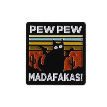 Imagem de Broche Esmaltado De Gato LGBTQ Com Armas E Tábua Ouija, Joia De Lapela