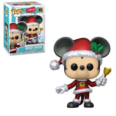 Imagem de Funko Pop Disney 612 Mickey Mouse Diamond Holiday Exclusive