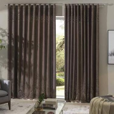 Imagem de Cortina Ganache Renda Com Forro Sala Quarto 3,00Larg X1,80Alt