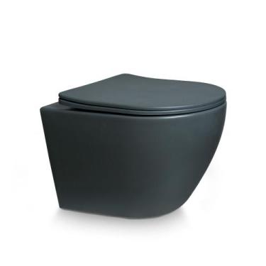 Imagem de Vaso sanitário suspenso asti- gray - OPUSMUNDI ACABAMENTOS