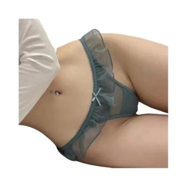 Imagem de Calcinhas Sexy De Renda Para Meninas, Transparentes E Com Design Oco, 