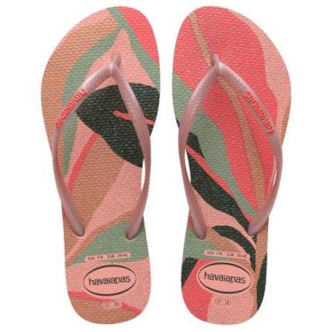 Imagem de Chinelo de Dedo Feminino Praia Slim Palette Glow Havaianas, Blossom, 3