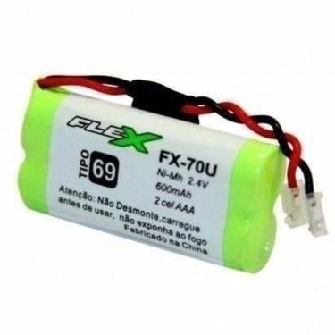 Imagem de Fx-70U Para Telefone Sem Fio 2,4V 600Mah Aaa Flex Fx-70U