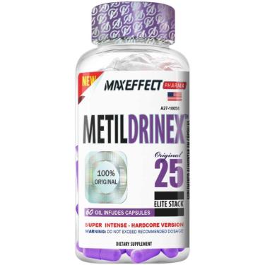 Imagem de Metildrinex 25 Café Verde L-Carnitina 60 cápsulas MaxEffect-Unissex