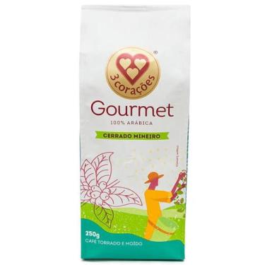 Imagem de Café 3 Corações Torrado E Moído Cerrado Mineiro Gourmet 250G, 250g