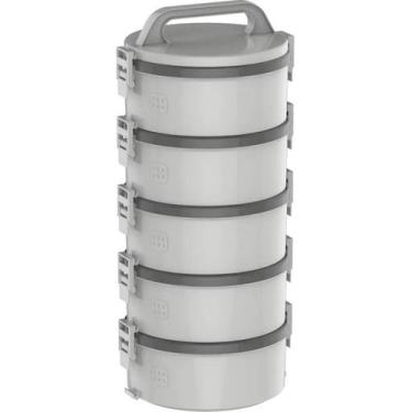 Imagem de Vianda Térmica Prato Soprano - Cinza - Soprano Utilidades, CINZA