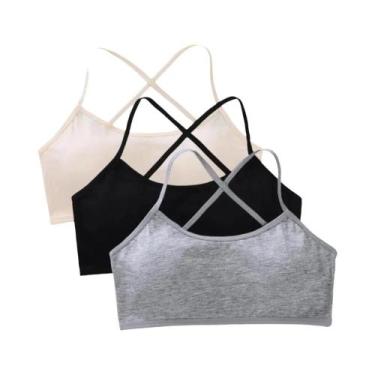 Imagem de Sutiãs De Treinamento Para Meninas De 8 a 14 Anos, Algodão Acolchoado,