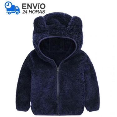 Imagem de Jaqueta Infantil Menino Urso Inverno Fleece Plush Inverno - anjo da ma