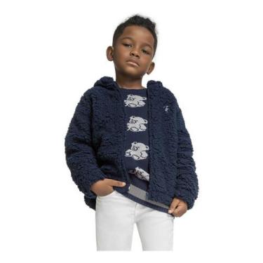 Imagem de Jaqueta Infantil Menino Urso Inverno Fleece Plush Inverno - anjo da ma