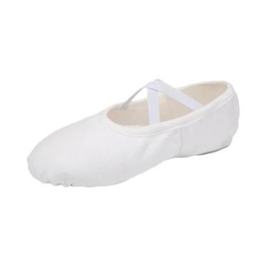 Imagem de Sapatilhas De Balé Para Meninas E Crianças, Sapatos De Dança Em Lona C