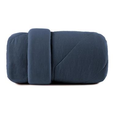 Imagem de Edredom Casal Altenburg Malha Fio Penteado Azul Minimal