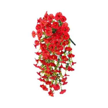 Imagem de Vides De Flores Violeta Artificiais De 75cm Para Decoração De Parede, 